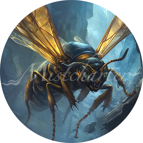 Giant Wasp game token for DND