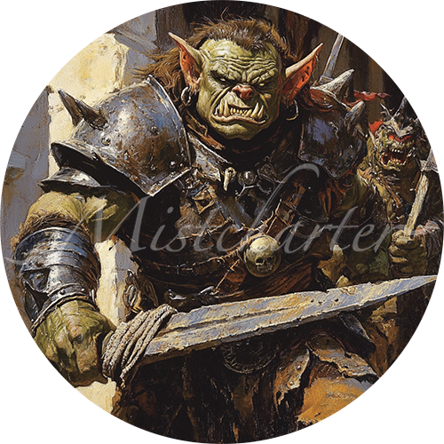 Goblin Boss game token for DND