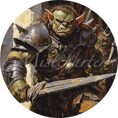 Goblin Boss game token for DND