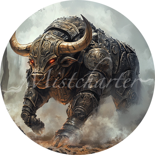 Gorgon game token for DND