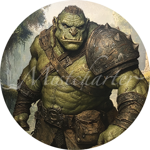 Half-Ogre game token for DND