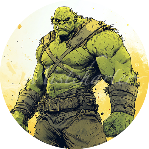 Half-Ogre Game Tokens for VTT and TTRPG | Mistcharter Maps