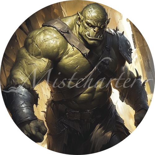 Half-Ogre Game Tokens for VTT and TTRPG | Mistcharter Maps