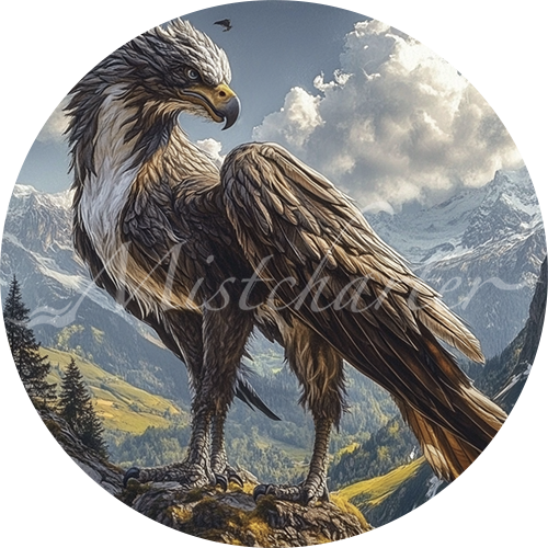 Hippogriff game token for DND