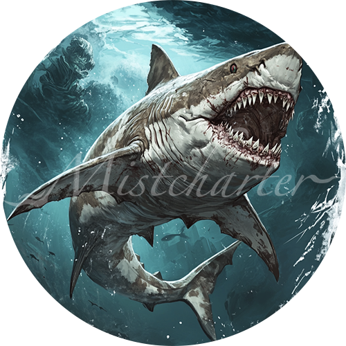 Hunter Shark game token for DND