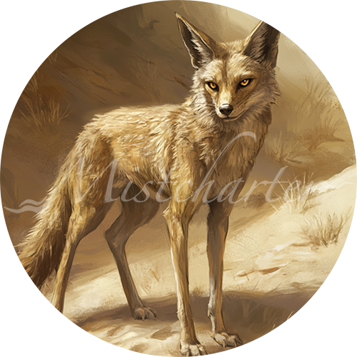 Jackal game token for DND