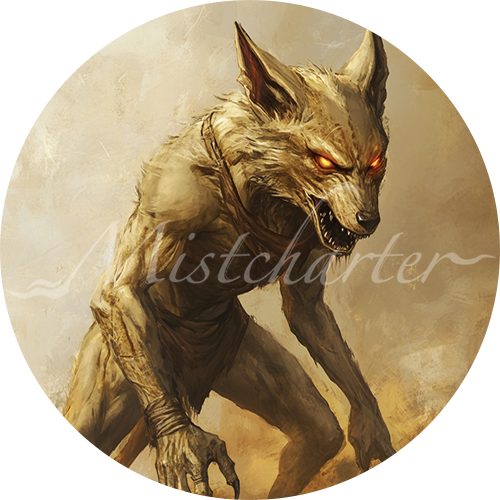Jackalwere game token for DND