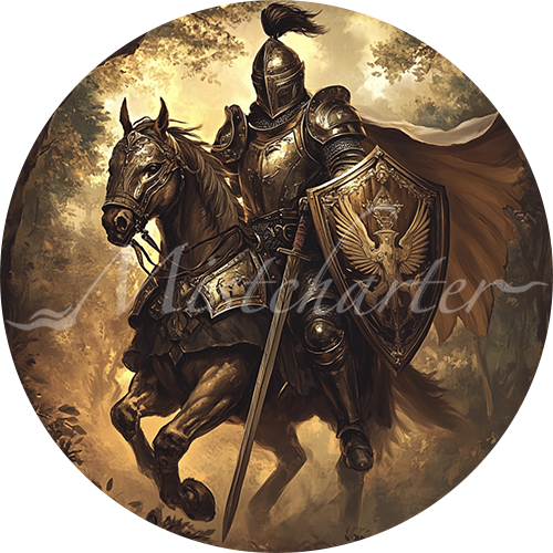 Knight game token for DND