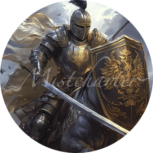 Knight Game Tokens for VTT and TTRPG | Mistcharter Maps