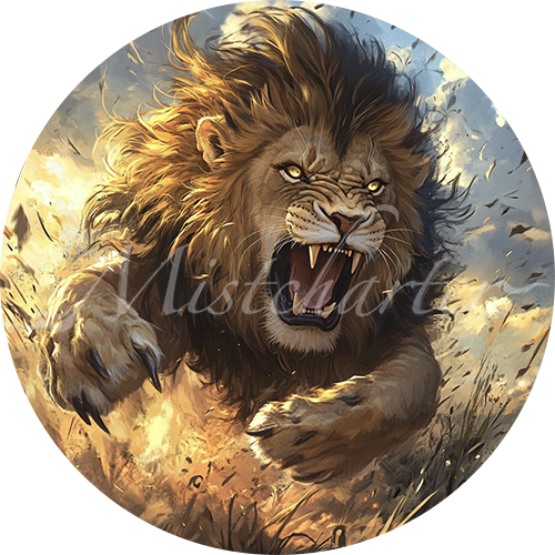 Lion game token for DND