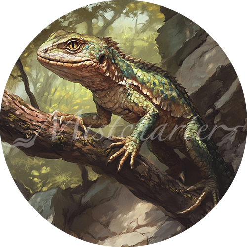 Lizard Game Tokens for VTT and TTRPG | Mistcharter Maps