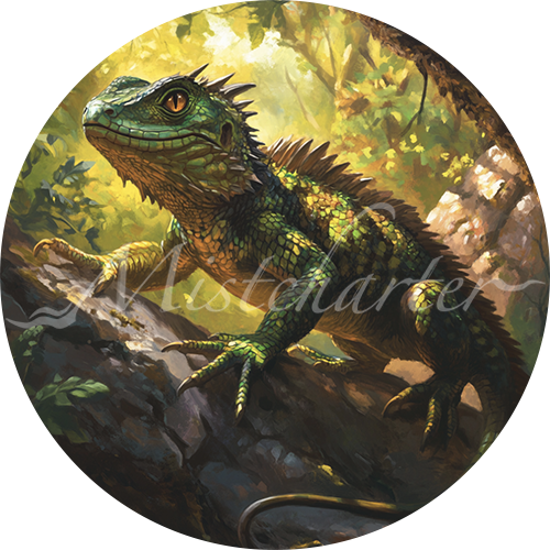 Lizard Game Tokens for VTT and TTRPG | Mistcharter Maps