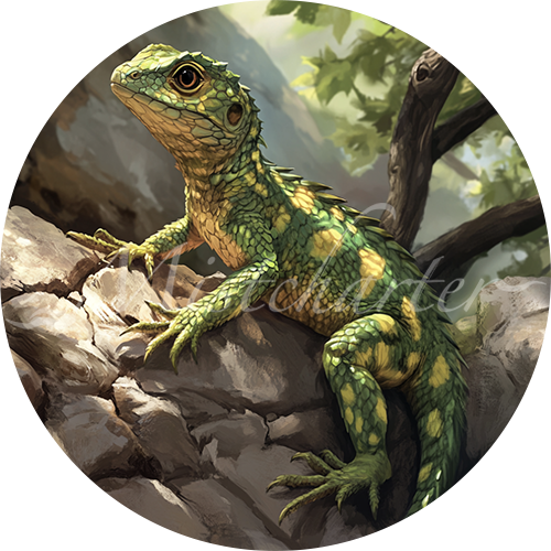 Lizard Game Tokens for VTT and TTRPG | Mistcharter Maps