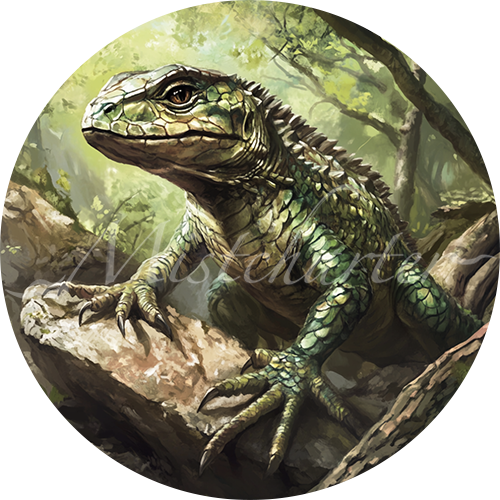 Lizard Game Tokens for VTT and TTRPG | Mistcharter Maps