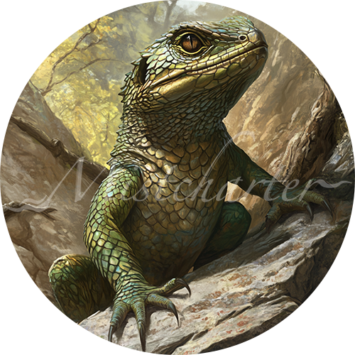 Lizard Game Tokens for VTT and TTRPG | Mistcharter Maps
