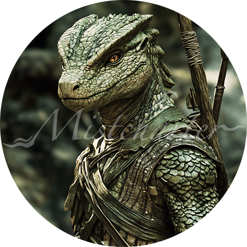 Lizardfolk Game Tokens for VTT and TTRPG | Mistcharter Maps