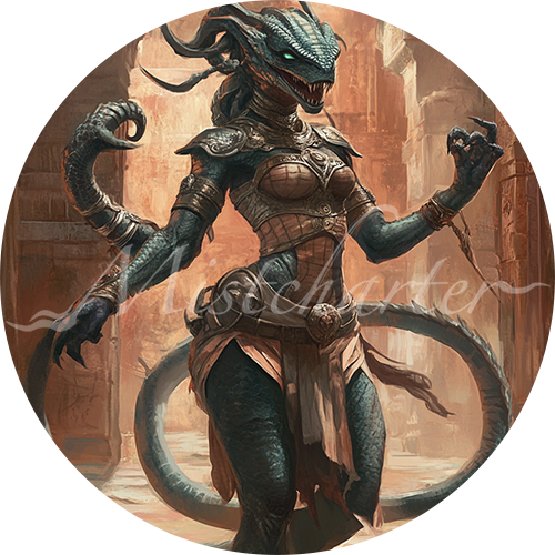 Marilith game token for DND