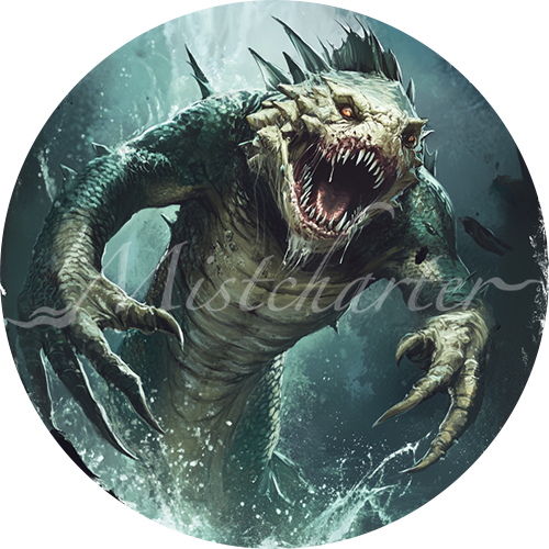 Merrow Vector Merrow Game Tokens for VTT and TTRPG | Mistcharter Maps