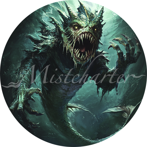 Merrow Vector Merrow Game Tokens for VTT and TTRPG | Mistcharter Maps