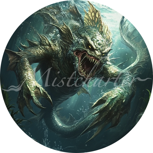 Merrow game token for DND