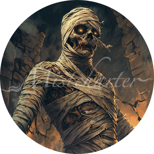 Mummy game token for DND