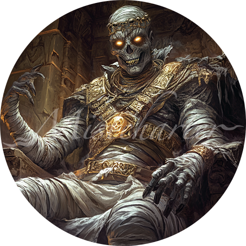 Mummy Lord game token for DND