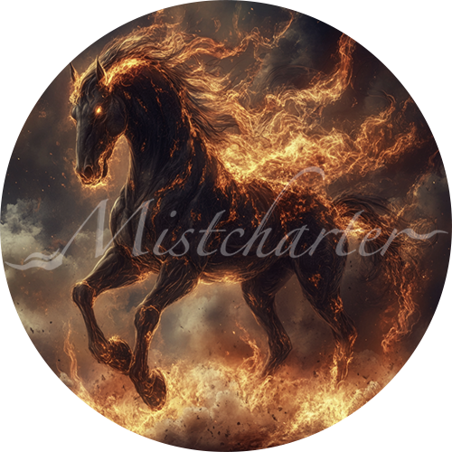 Nightmare game token for DND