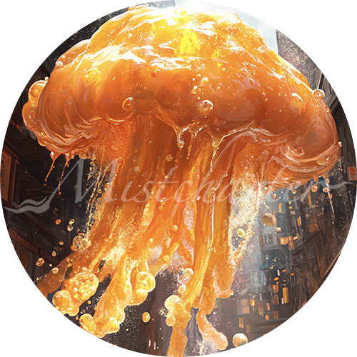 Ochre Jelly game token for DND