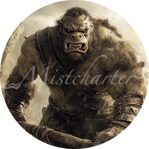 Ogre game token for DND