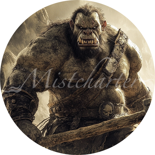 Ogre Game Tokens for VTT and TTRPG | Mistcharter Maps