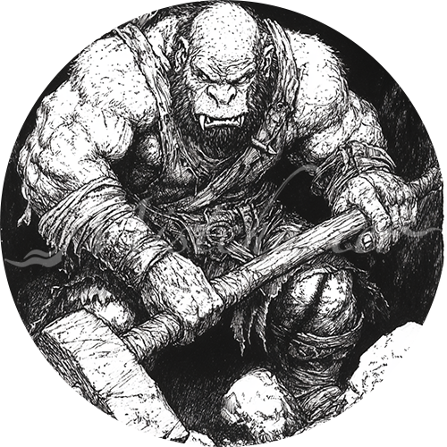 Ogre Game Tokens for VTT and TTRPG | Mistcharter Maps