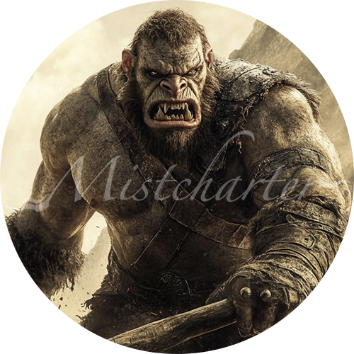 Ogre Game Tokens for VTT and TTRPG | Mistcharter Maps