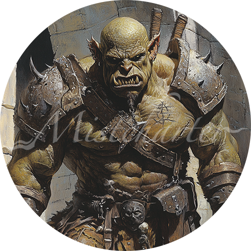 Orc Game Tokens for VTT and TTRPG | Mistcharter Maps