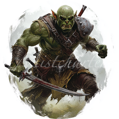 Orc Game Tokens for VTT and TTRPG | Mistcharter Maps