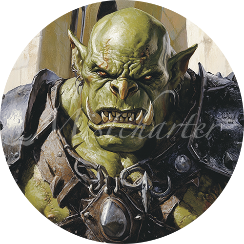 Orc Game Tokens for VTT and TTRPG | Mistcharter Maps