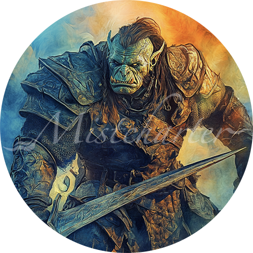 Orog game token for DND