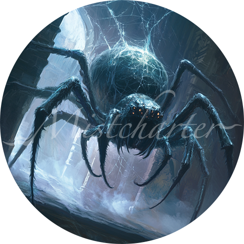 Phase Spider game token for DND