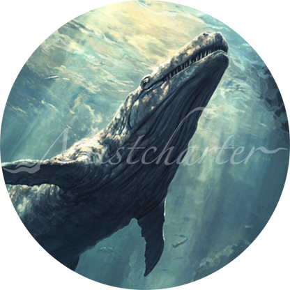 Plesiosaurus game token for DND