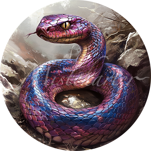 Poisonous Snake game token for DND