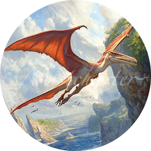 Pteranodon game token for DND