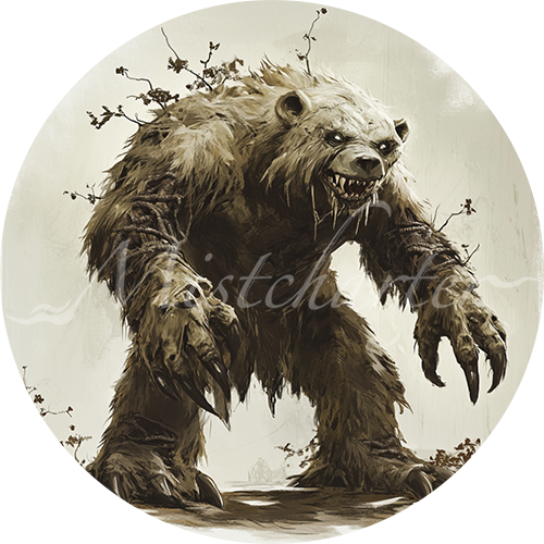 Quaggoth spore servant game token for DND