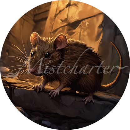 Radroach Token Rat Game Tokens for VTT and TTRPG | Mistcharter Maps