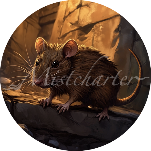 Rat Game Tokens for VTT and TTRPG | Mistcharter Maps