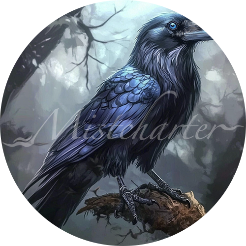 Raven Game Tokens for VTT and TTRPG | Mistcharter Maps