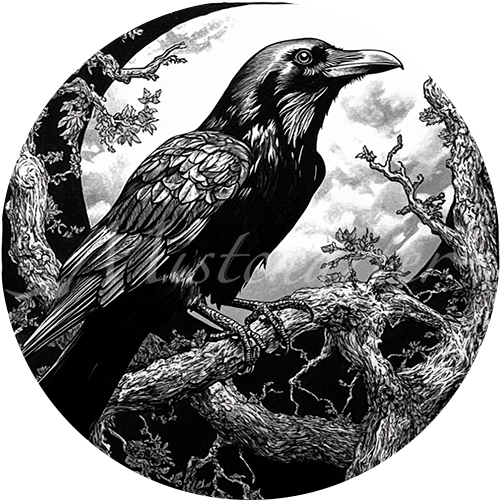 Clockwork Raven Token Raven Game Tokens for VTT and TTRPG | Mistcharter Maps