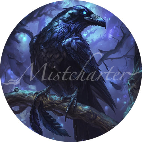 Clockwork Raven Token Raven Game Tokens for VTT and TTRPG | Mistcharter Maps