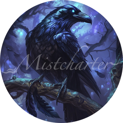 Clockwork Raven Token Raven Game Tokens for VTT and TTRPG | Mistcharter Maps
