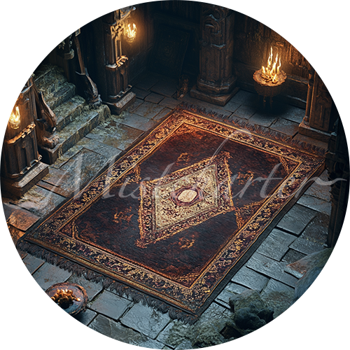 Rug of Smothering Game Tokens for VTT and TTRPG | Mistcharter Maps