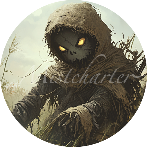 Scarecrow game token for DND