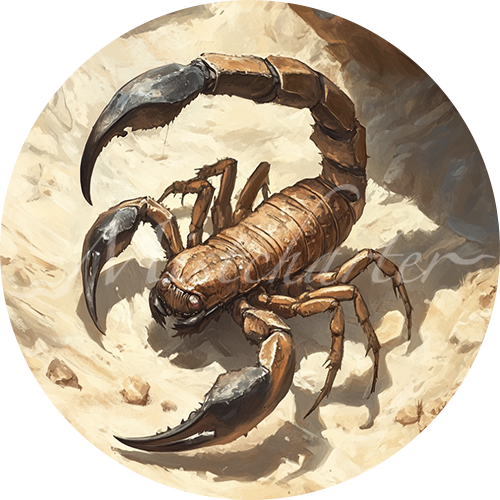 Scorpion game token for DND